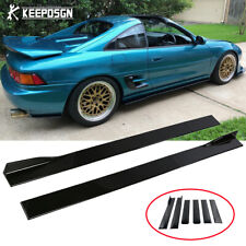 For Toyota MR2 Turbo Gloss 78.7'' Side Skirt Splitter Extension Rocker Panel Lip