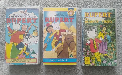 Rupert bear vhs bundle - rupert,