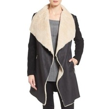 Calvin Klein Black Faux Fur