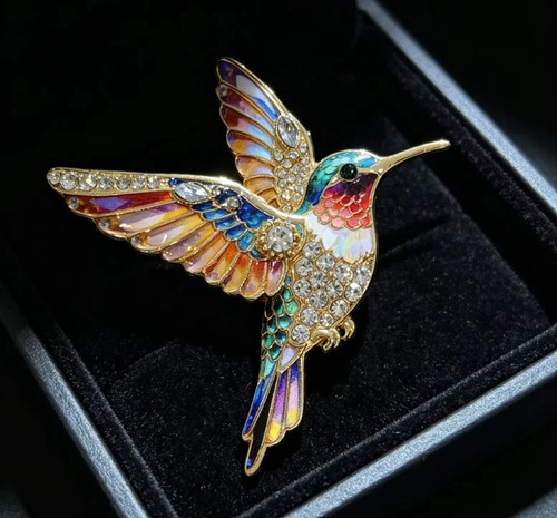 Luxury rhinestone hummingbird - luxury,