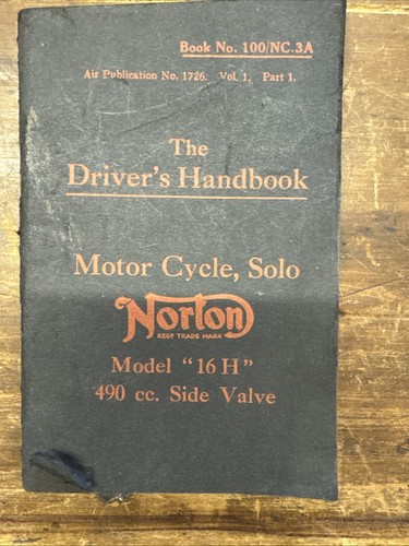 Original norton 16h - original, 490cc
