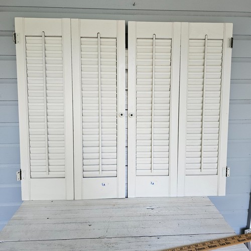 Panel painted white wood - (3),