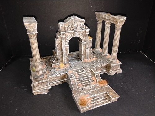 Ruined roman pillar temple - roman,