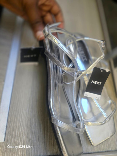 Next silver strappy block - strappy,