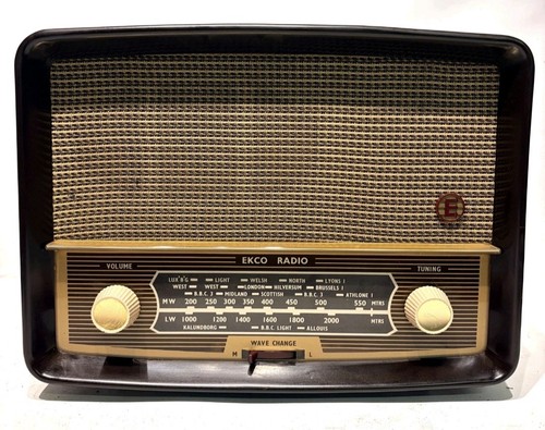 Vintage ekco valve radio - ekco,