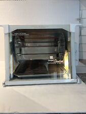 Rotisserie & BBQ Oven By Ronco Showtime Plus Compact  Model 3000 White Tested