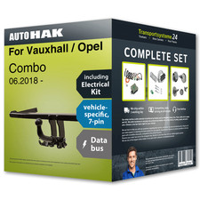 Towbar detachable for VAUXHALL / OPEL Combo 06.2018- + 7pin spec. e.kit NEW CAR