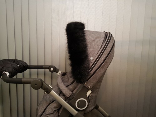 Silver cross pram hood furs - pram,