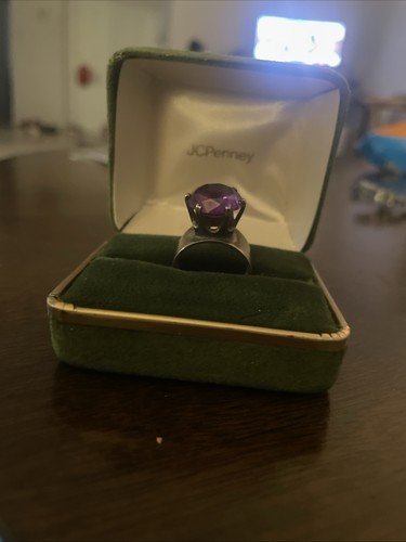 Vintage amethyst sterling - amethyst,