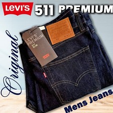 Levi's 511 Original Mens Slim Fit Jeans Black and Dark Blue
