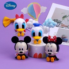 2Pcs Mickey Mouse Cake Toppers Clubhouse Minnie Donald Figure Toys gift kids
