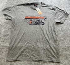 Harley-Davidson Aerosmith Band Gray Men's T-Shirt Size XL Biker Concert