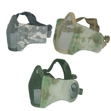 Airsoft Tactical Paintball Mask steel mesh half face mask bb gun mask masks