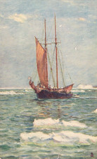 "Down North on the Labrador" Tuck's Oilette 1956 Vintage Postcard Worldwide ship