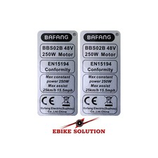 2x BAFANG 250w 48V BBS02B