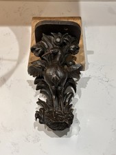 Antique Oak Carving Shelf