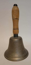 Vintage Brass School Bell with