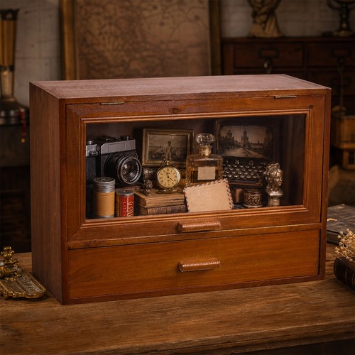 Wooden display cabinet - display,