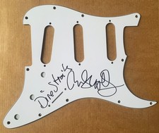 JOHN ILLSLEY SIGNED GUITAR SCRATCH PLATE Pick Guard DIRE STRAITS Mark Knopfler