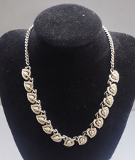 Vintage Enamel Necklace, Heart