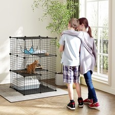 Indoor Cat Cage with DIY