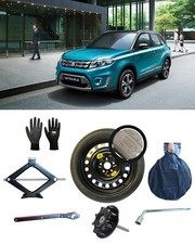 Space Saver Spare Wheel 17" for SUZUKI VITARA with jack wrench screw gloves 135