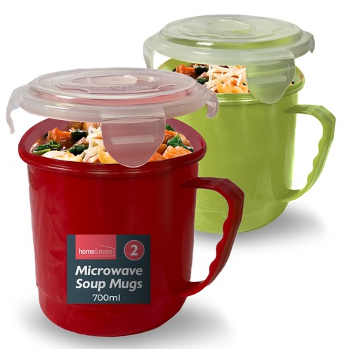 Microwave soup mug 700ml - microwave,