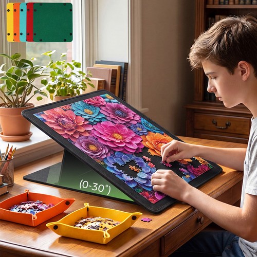 Felt jigsaw puzzle board - jigsaw,