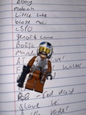 LEGO STAR WARS MINIFIGURE RESISTANCE PILOT X-WING ‘SNAP’ (75125), GENTLY USED