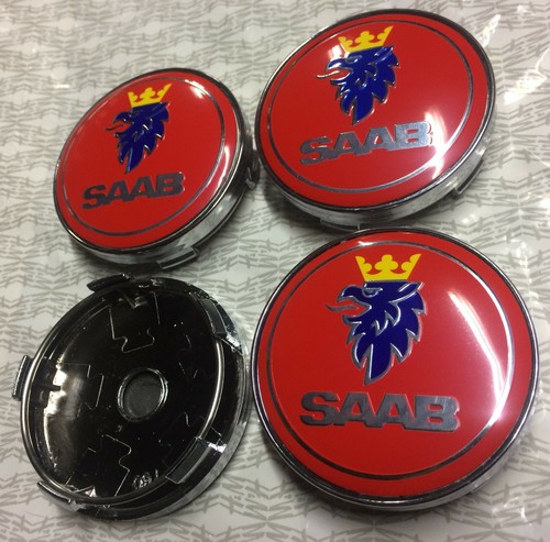 Saab alloy wheel hub centre - 4x,