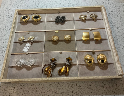 Vintage clip earrings job - on,