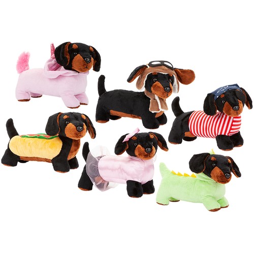Sausage dog soft toy fun - sausage,