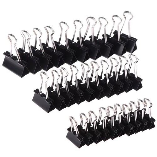 Bulldog foldback letter clips - foldback,