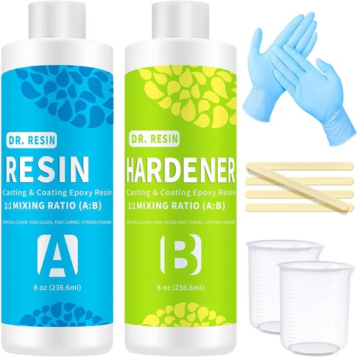 Clear epoxy resin kit - kit,