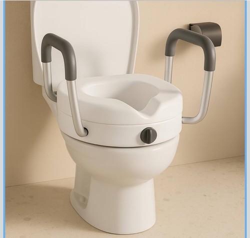Raised toilet seat - raised,