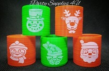 3pk Christmas Mini Slinky. Stocking/Party bag filler/fidget/kids/springs/festive
