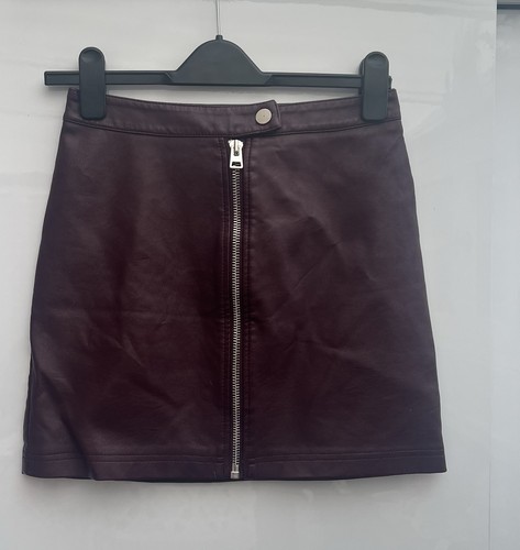 Lovely faux leather skirt size - leather,