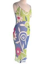 CHRISTIAN DIOR JOHN GALLIANO 2001 SILK CHIFFON SLIP DRESS UK 6 US 2 XS