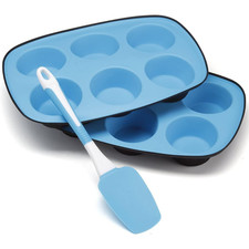 Silicone Muffin Tray Moulds Non Stick Cupcake Yorkshire Pudding Bakeware Baking