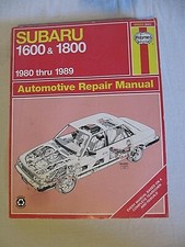 Haynes Subaru 1600 & 1800 1980
