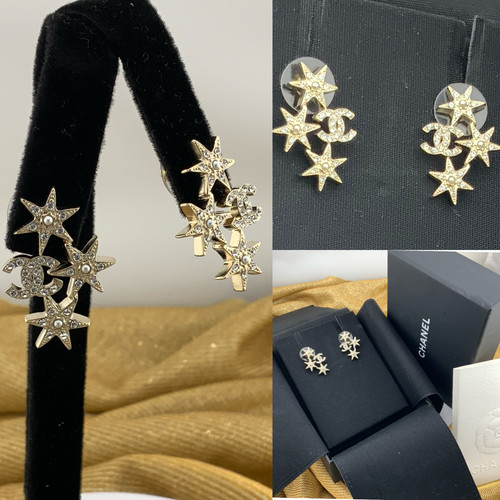 Chanel logo star - chanel, crystal