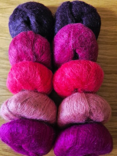 25g balls rowan kidsilk - x,