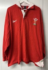Wales Cymru 1999-2000 Reebok Rugby Shirt Jersey Mens 46/48 Vintage Cotton
