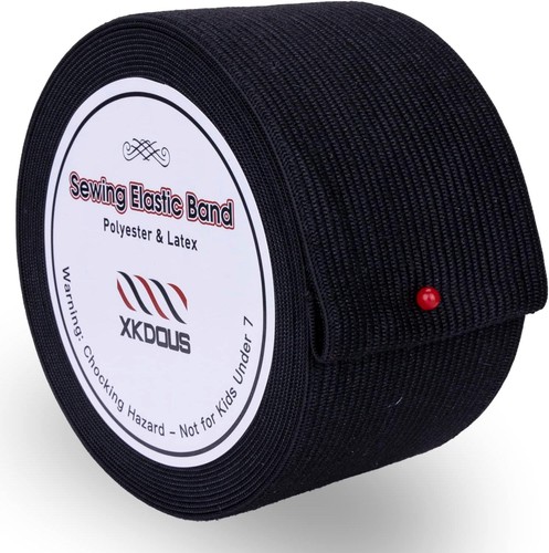 Inch black knit elastic - 2-inch,