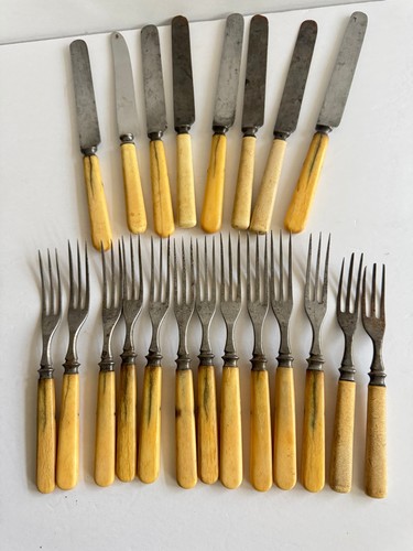 Antique bone handled - antique, flatware