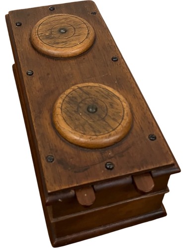 Wooden puzzle box - wooden,