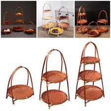 1Pcs 1/2/3 Layers Storage Basket Fruit Food Vegetable Standing Tray  For Kitchen