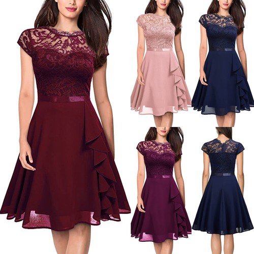 Womens ruffles chiffon lace - womens,