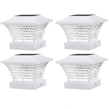 4 x Solar Powered White Led