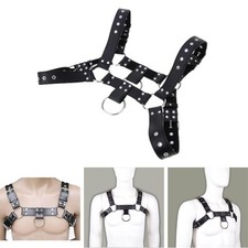 Men Leather Chest Straps Body